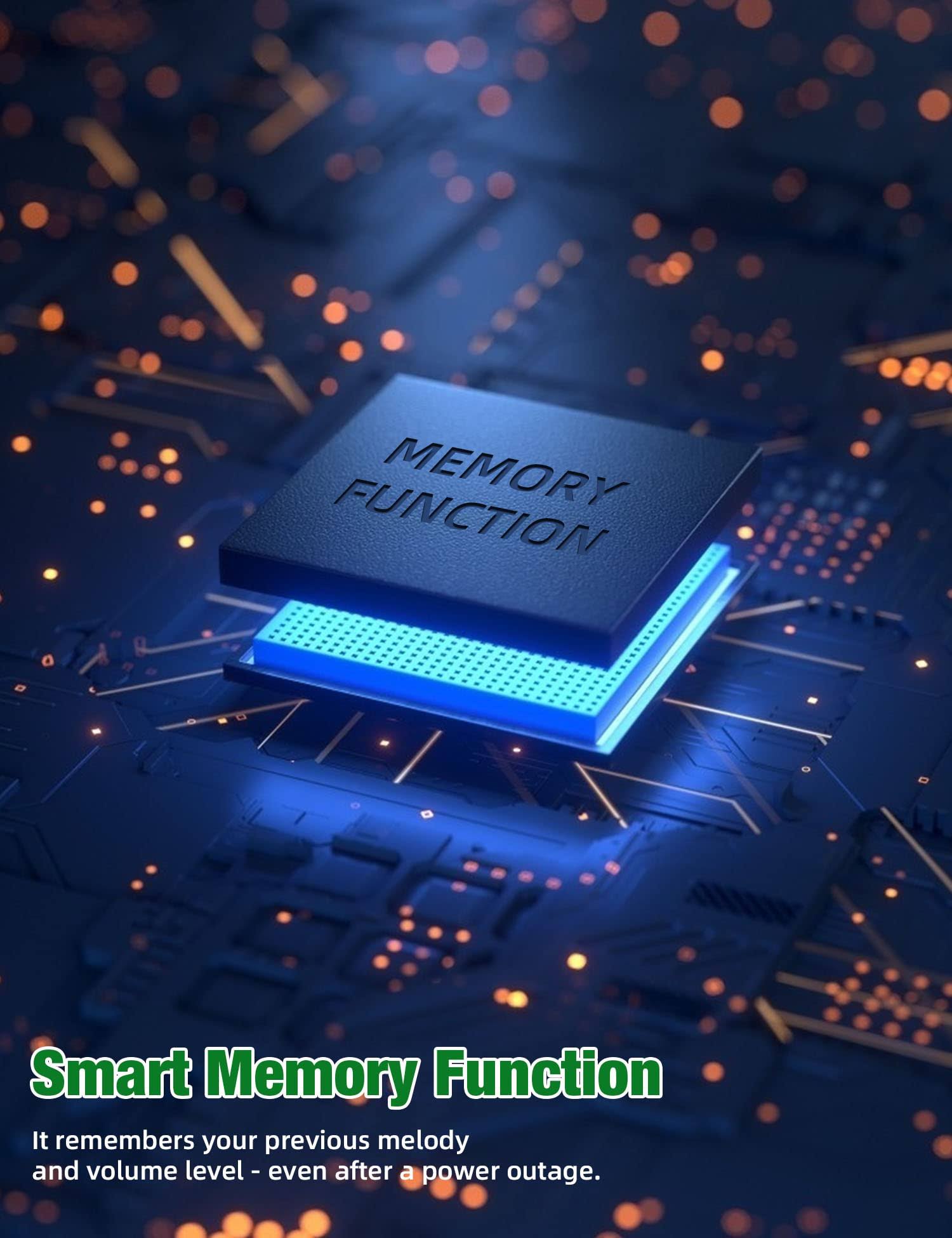 Aida Lighted Wireless Doorbell, Home Waterproof Doorbell 1,000ft Range, 5 Volume Levels with 58 Doorbell Chimes LED Flash White, Doorbell with 2 Bu