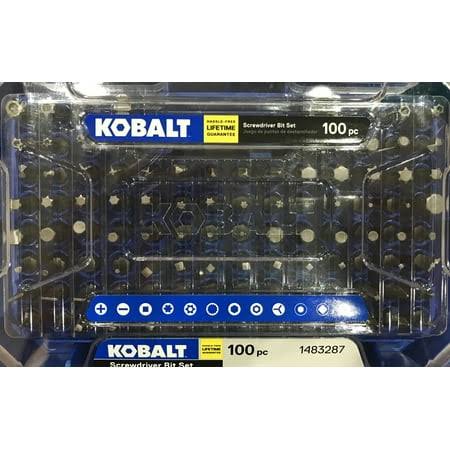 Kobalt- 101464- 100-Piece 1-in Steel Hex Shank Screwdriver Bit Set