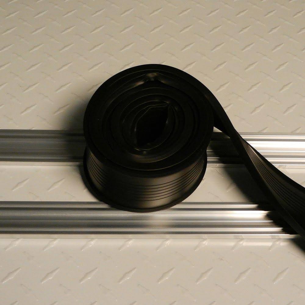M-D 9' Black Universal Aluminum & Rubber Garage Door Bottom 87643