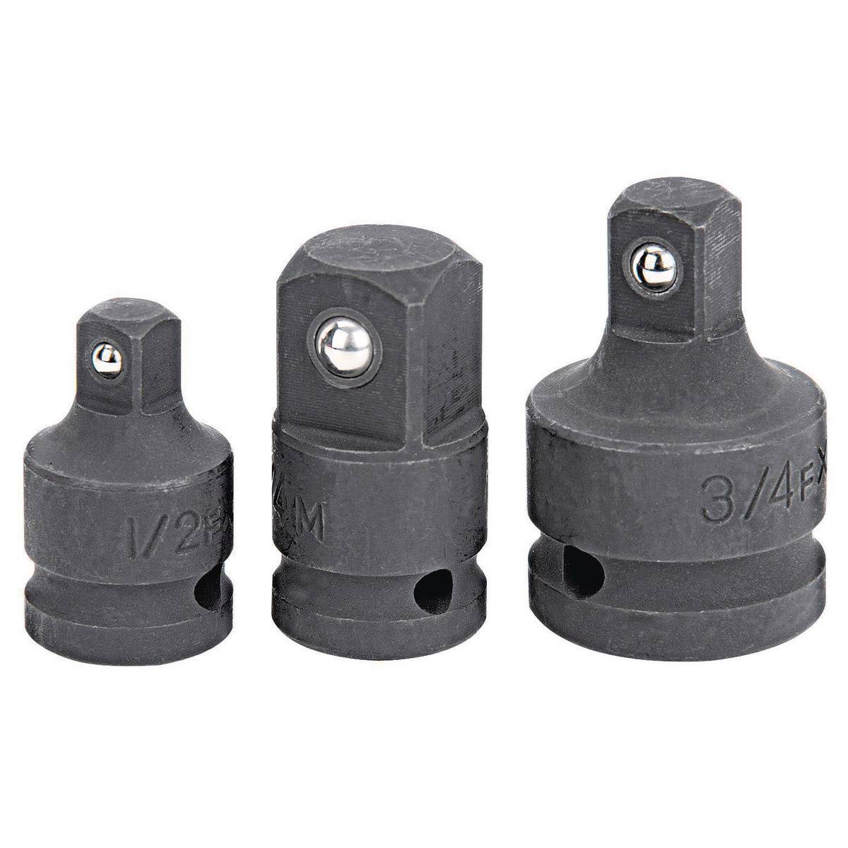 Pittsburgh Impact Socket Adapter Set, 3 Piece