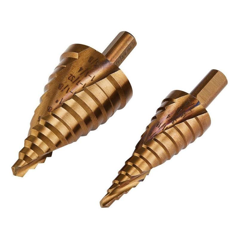 Hercules Cobalt Steel Step Drill Bit Set, 2 Piece 64649