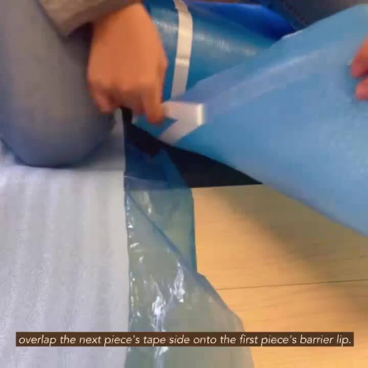 Dekorman 2mm Thickness Blue Foam Underlayment, 200 SQF per Roll