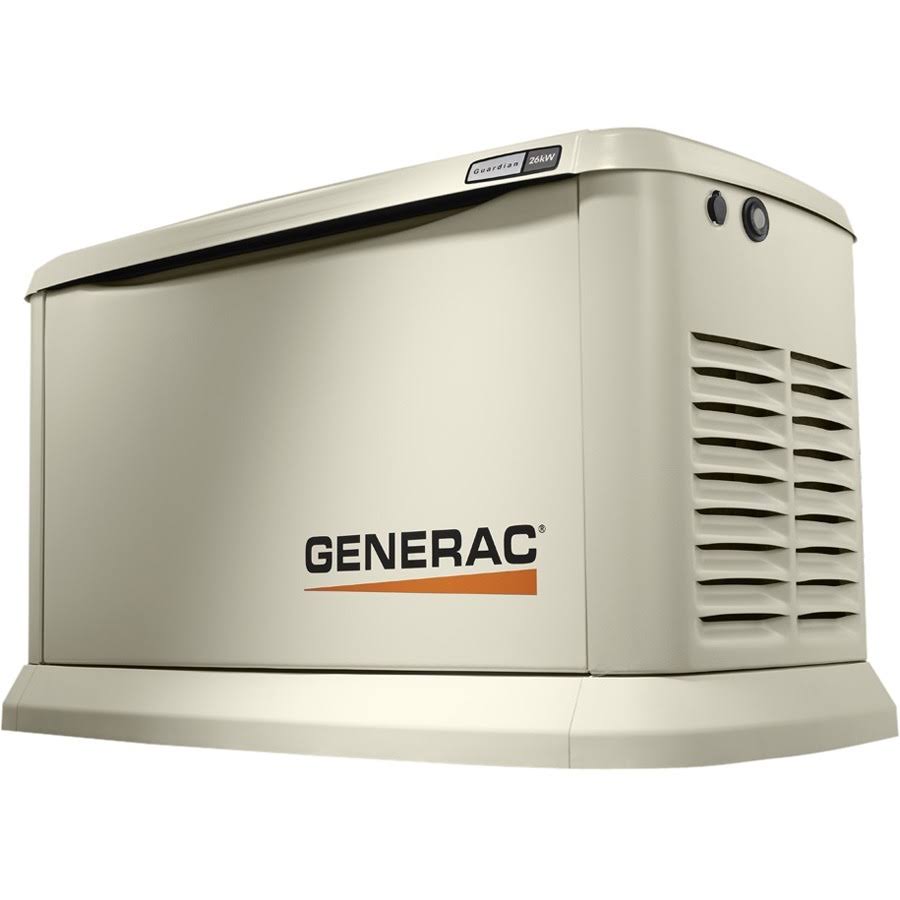 Generac 7291 26kW Guardian Air-Cooled Standby Generator with Transfer Switch