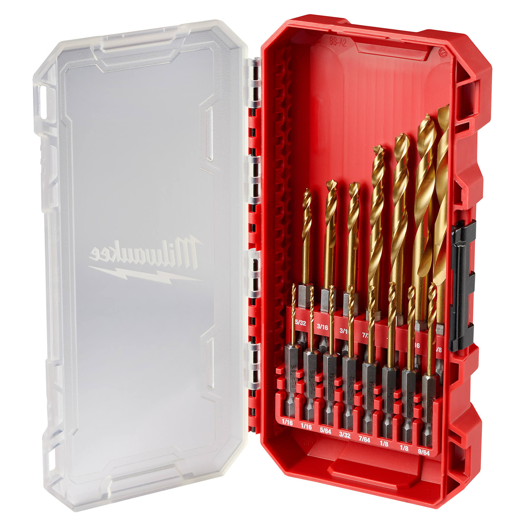 Milwaukee 48-89-4670 Shockwave Impact Duty Red Helix Titanium Drill Bit Set- 15