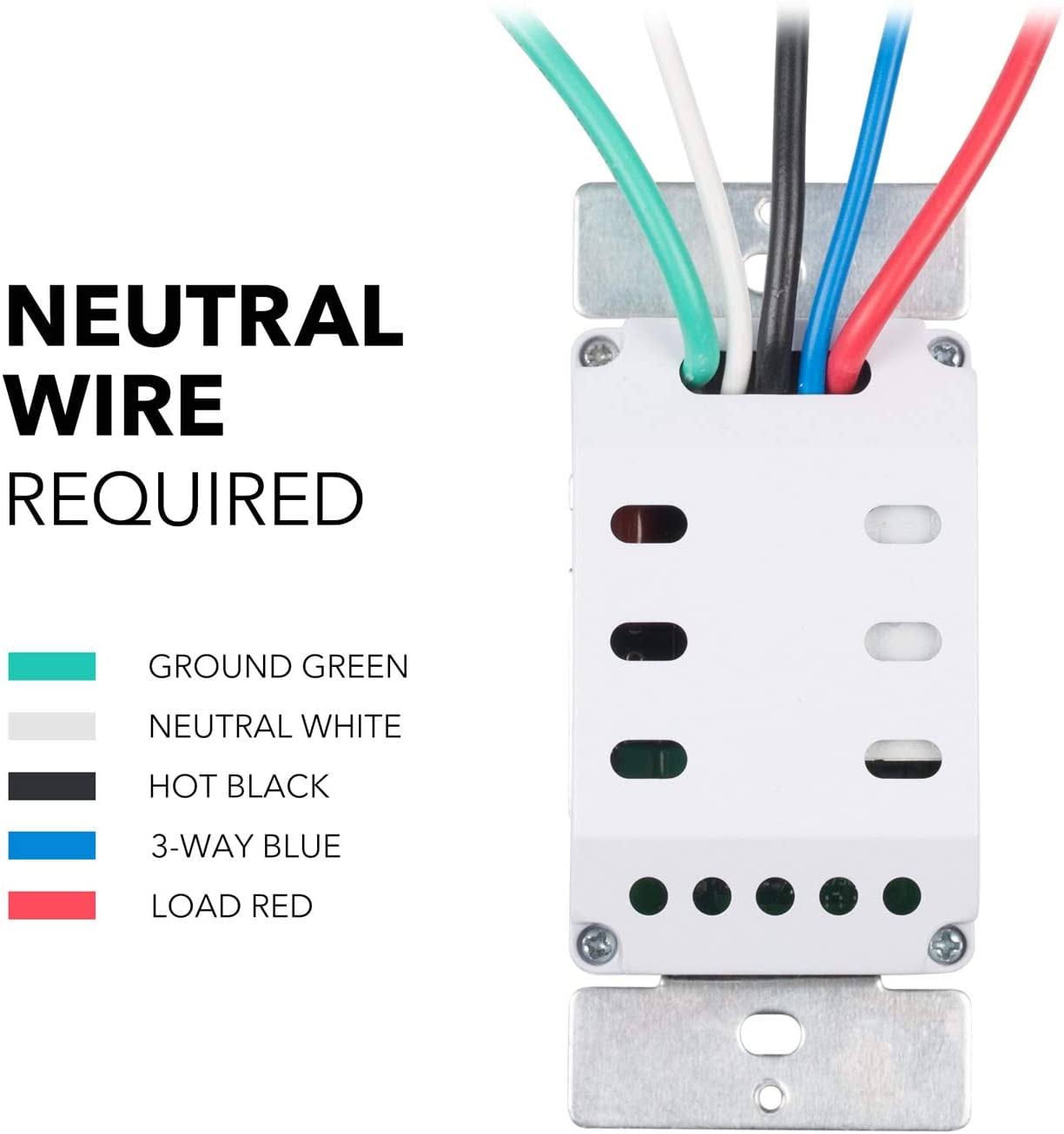 BN-LINK 7 Day Programmable In-Wall Timer Switch for Lights, Fans and Motors, Single Pole and 3 Way (Compatible with SPDT) Both Use
