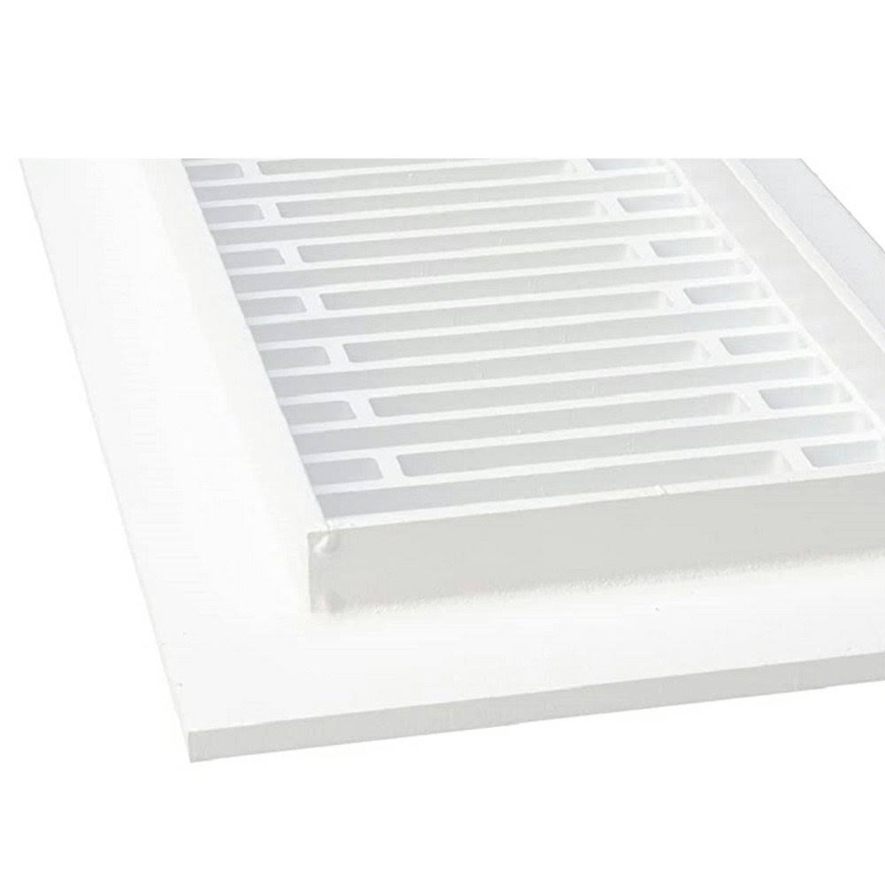 Metal Floor/Wall Surface Mount Register Reggio Register Color: White, Size: 14