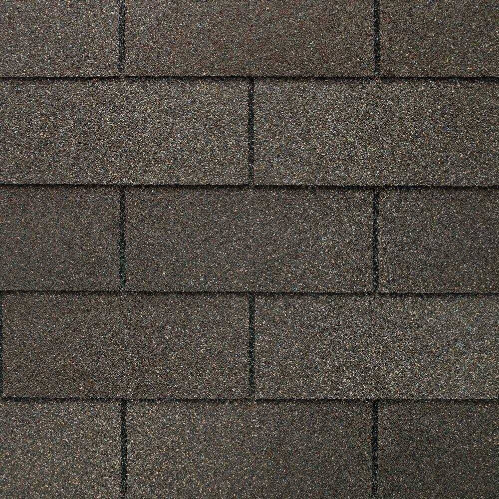 GAF Royal Sovereign Weathered 3-Tab Roof Shingles- Gray- 33.33 Square Foot- Each 202880