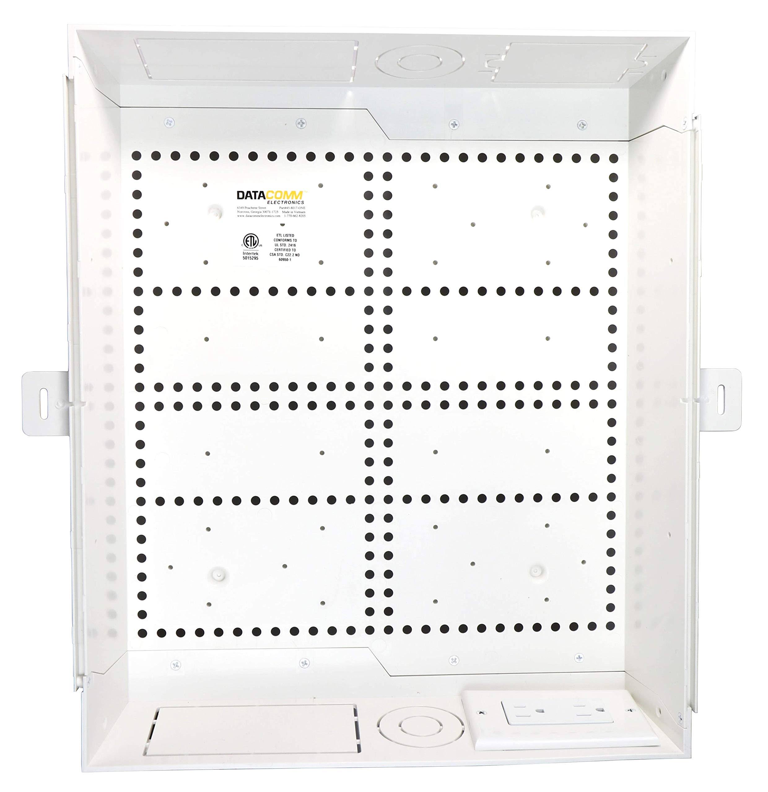 Datacomm Electronics 45-8011-1P Connected Media Box with Power Receptacle