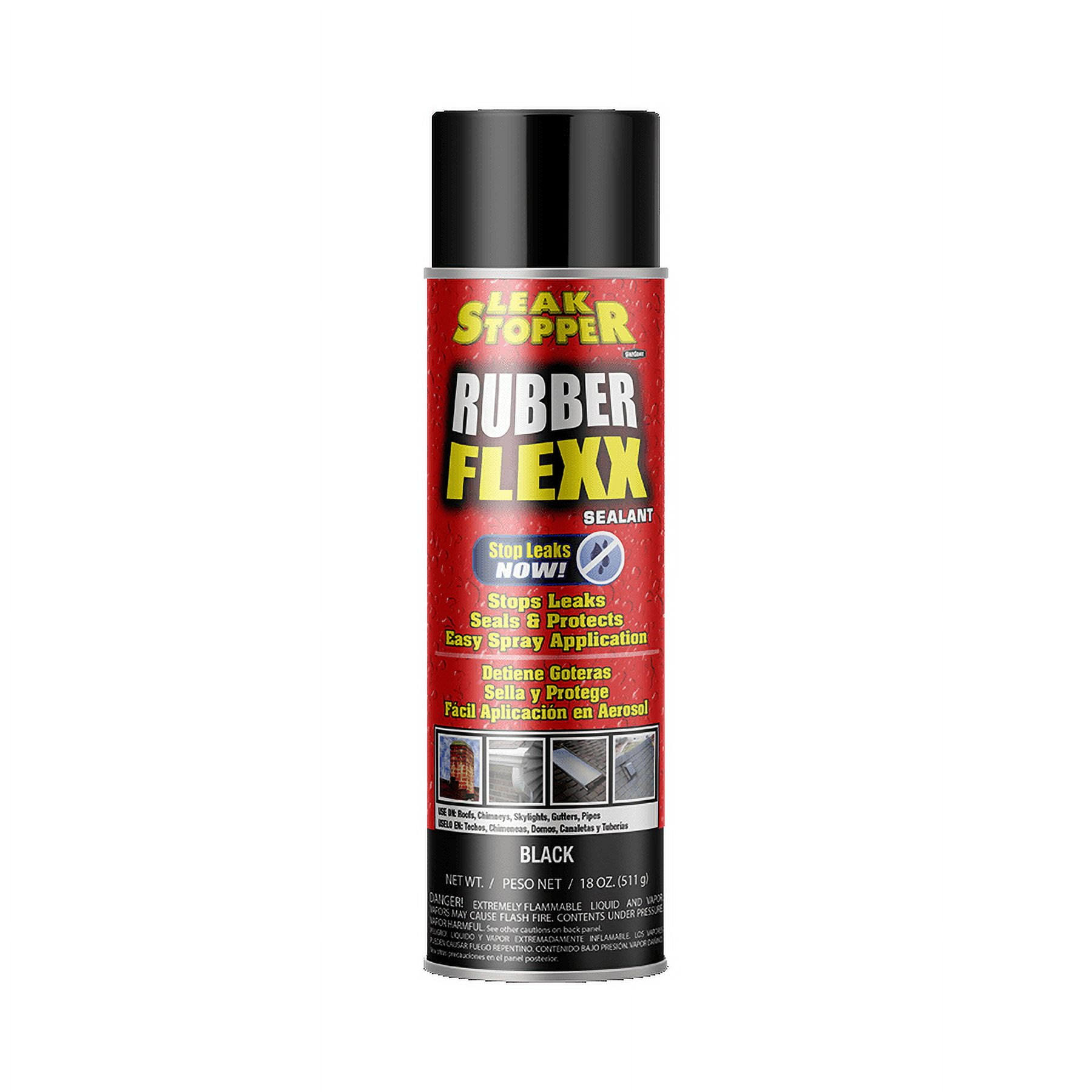 18 oz. Leak Stopper Rubber-Flexx Sealant (Black)