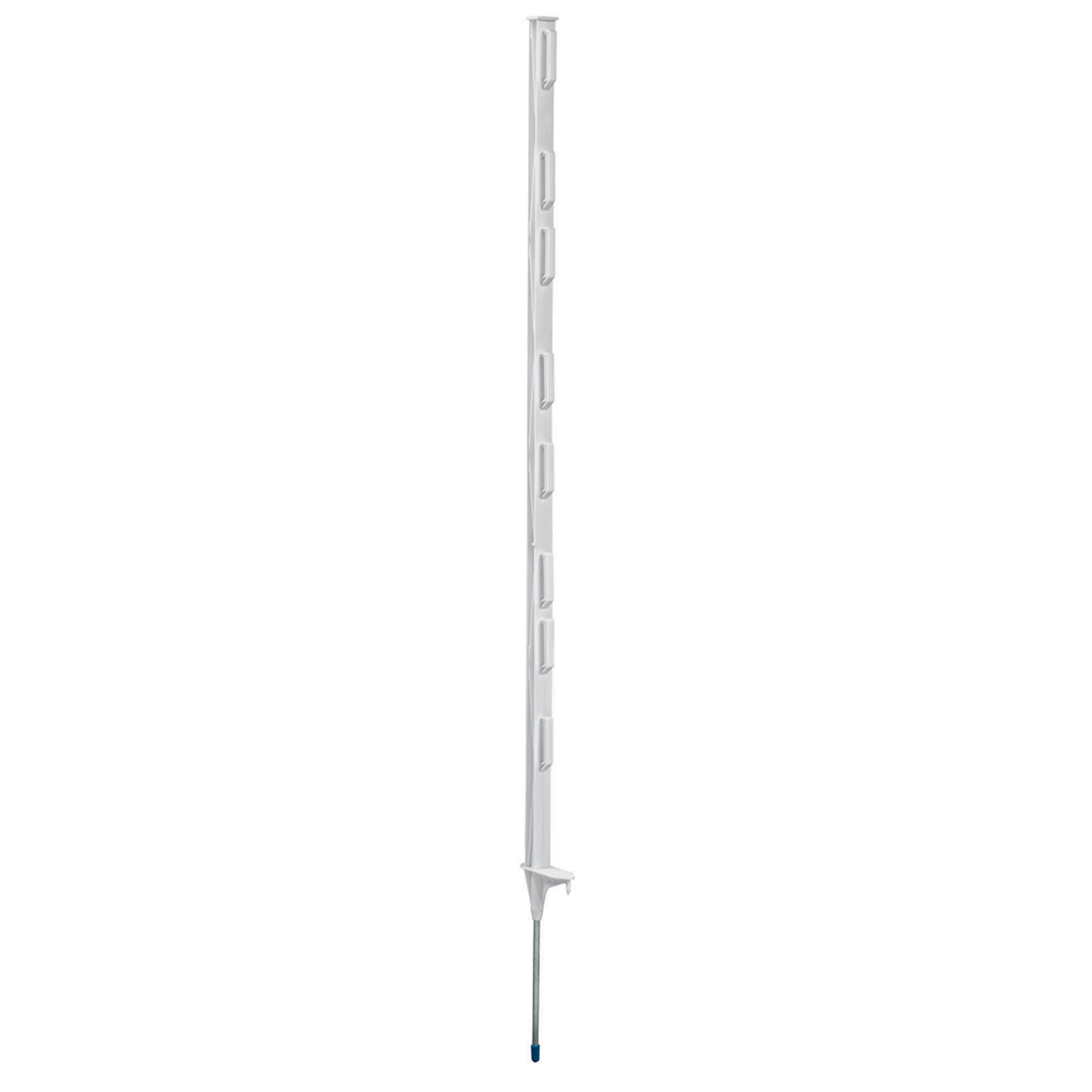 4 ft White Step-In Fence Post