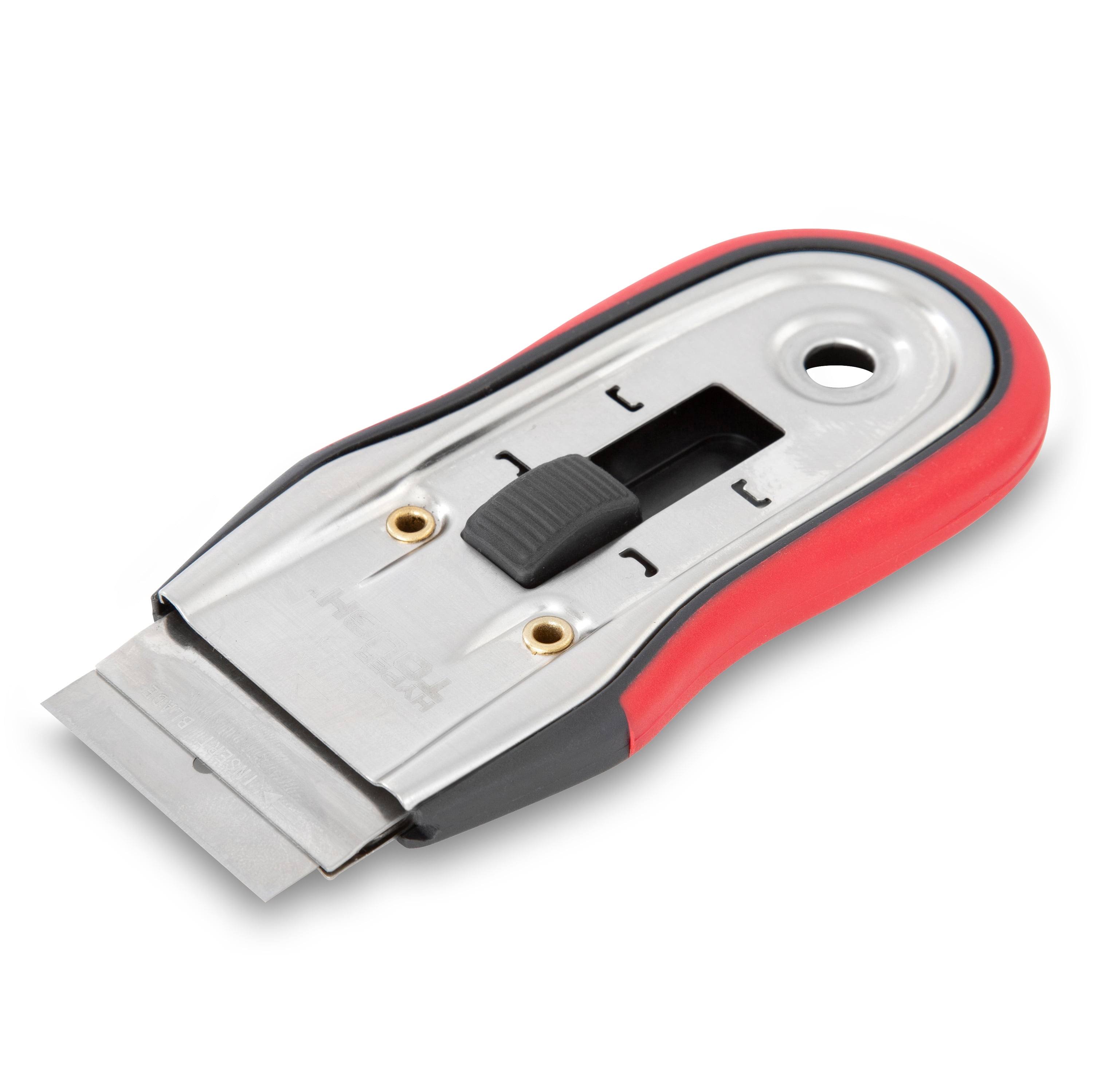 Hyper Tough Razor Scraper with Soft Grip Handle, Size: 5x3x1