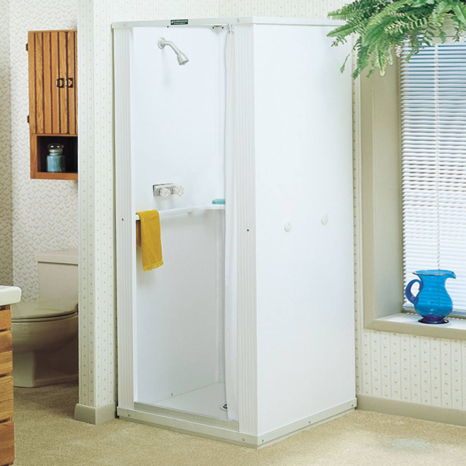Mustee Durastall Shower Stall White