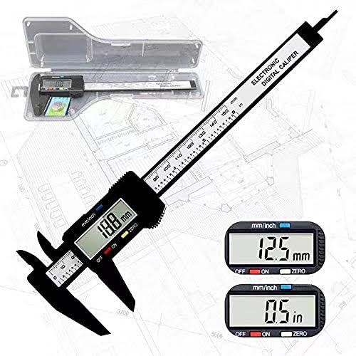 Digital Calipers,electronic Digital Calipers,yklsxkc LCD Screen Displays 0-6caliper Measuring Tool,inch and Millimeter Conversion, Suitable for