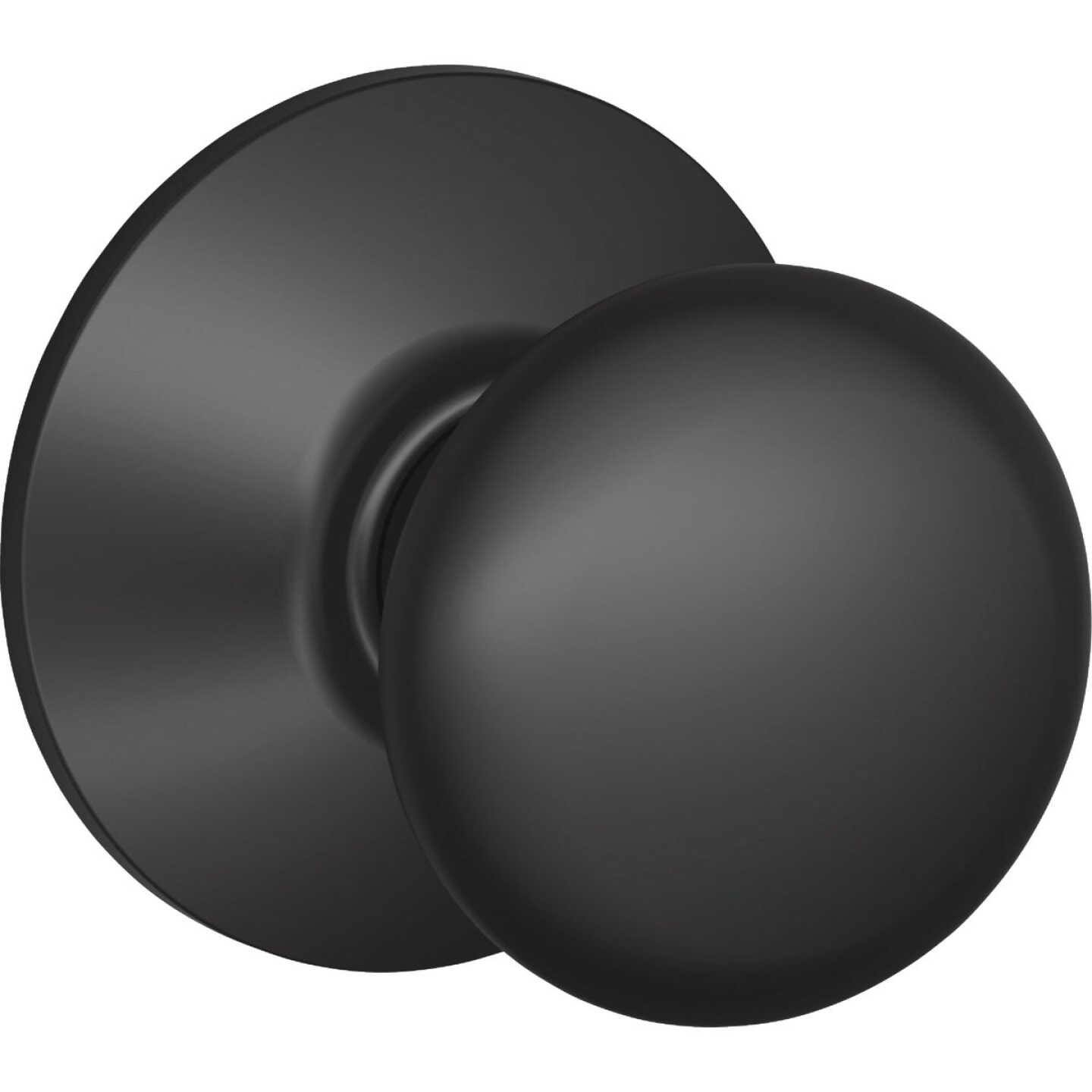 Schlage Plymouth Matte Black Passage Door Knob