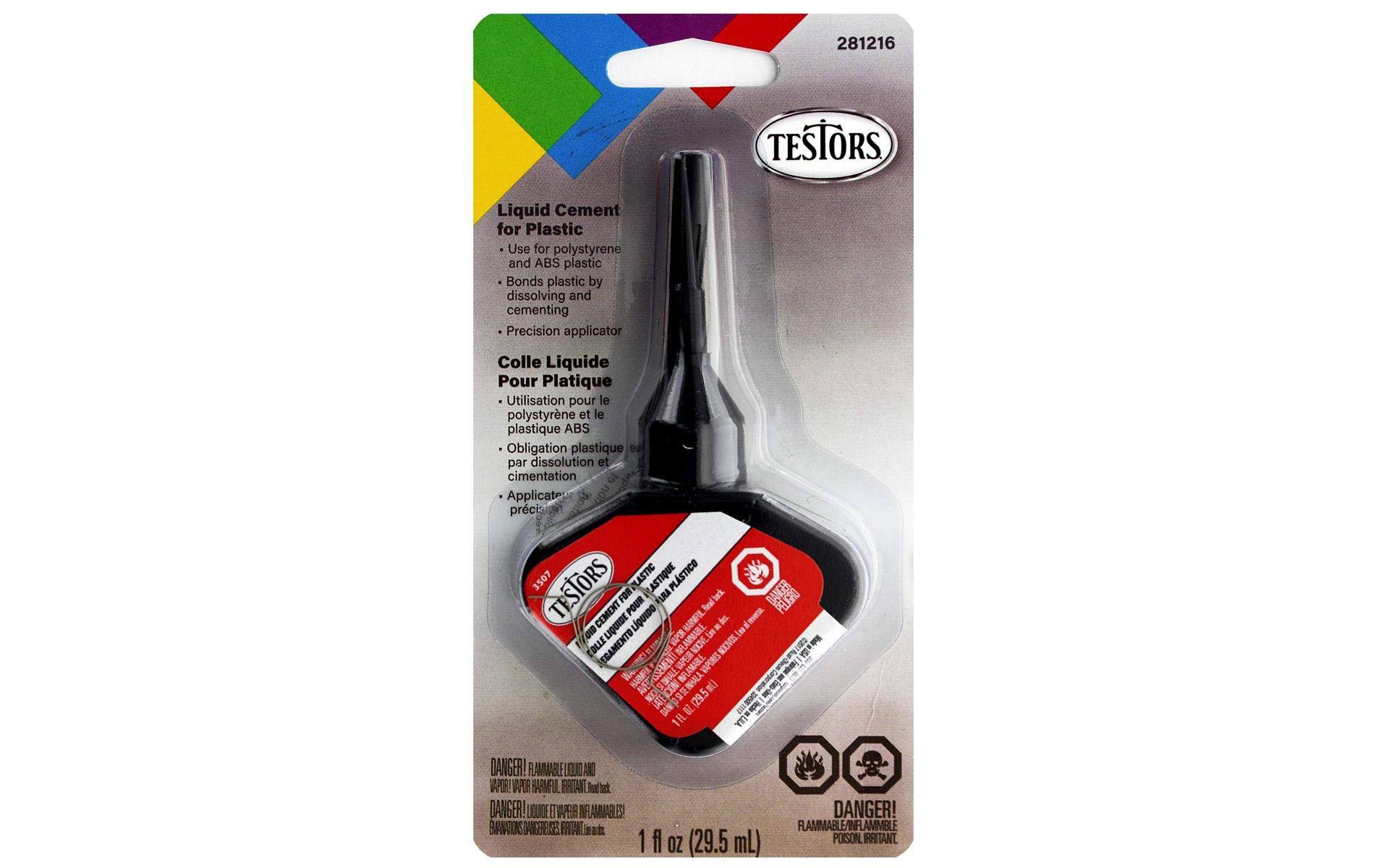 Testors Liquid Cement for Plastic 1oz PrecisionTip