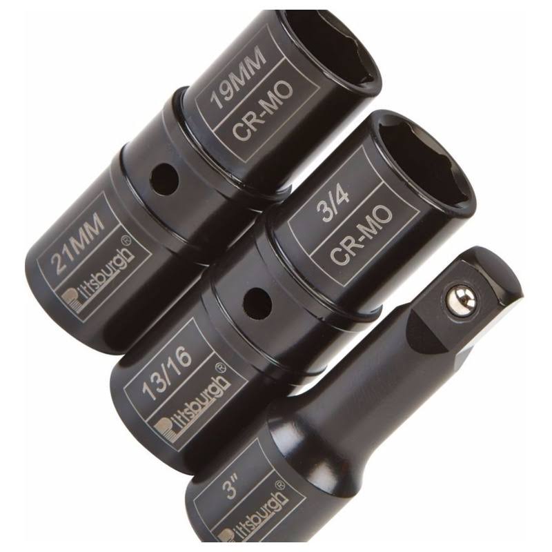 Pittsburgh Automotive 1/2 in. Drive Impact Flip Socket Set- 3 Pc.