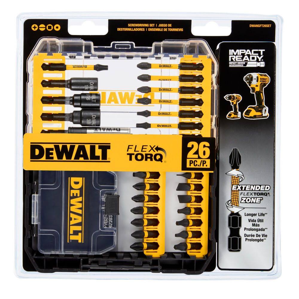DeWalt Impact Ready FlexTorq Bit Set, 26-Piece