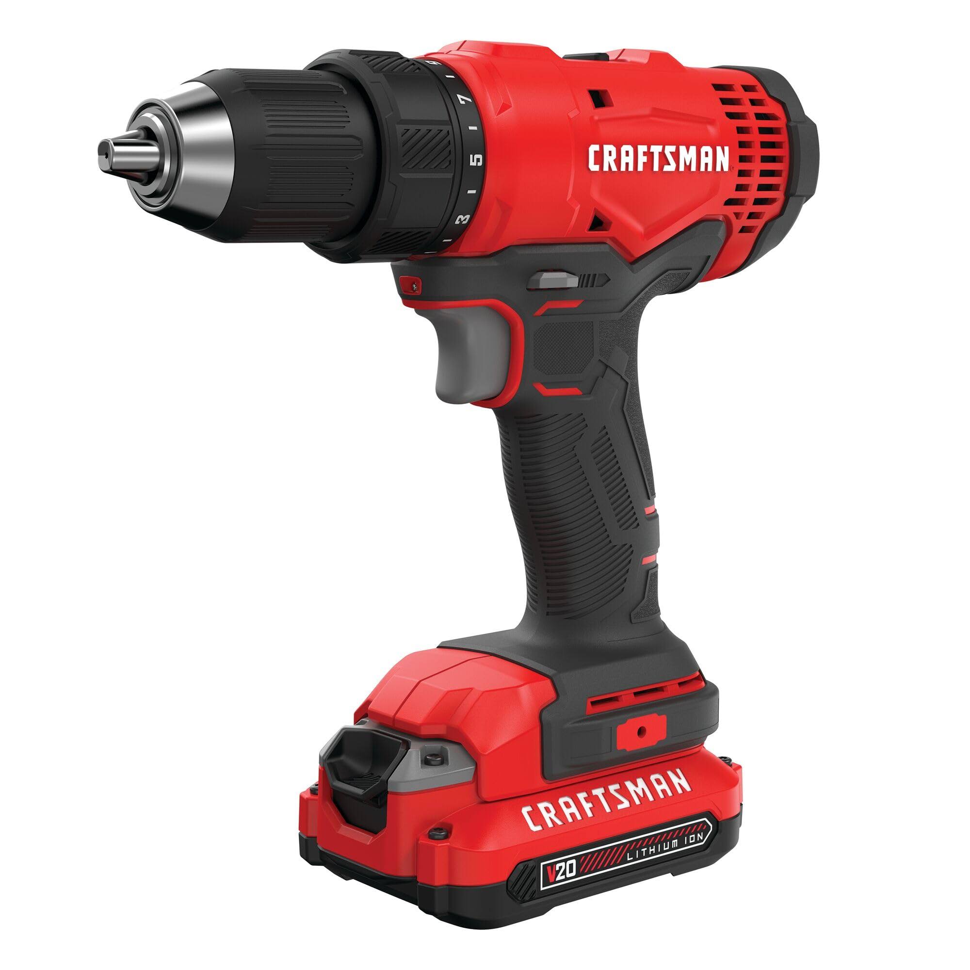 Craftsman V20 Cordless Drill/Driver Kit (CMCD701C2)