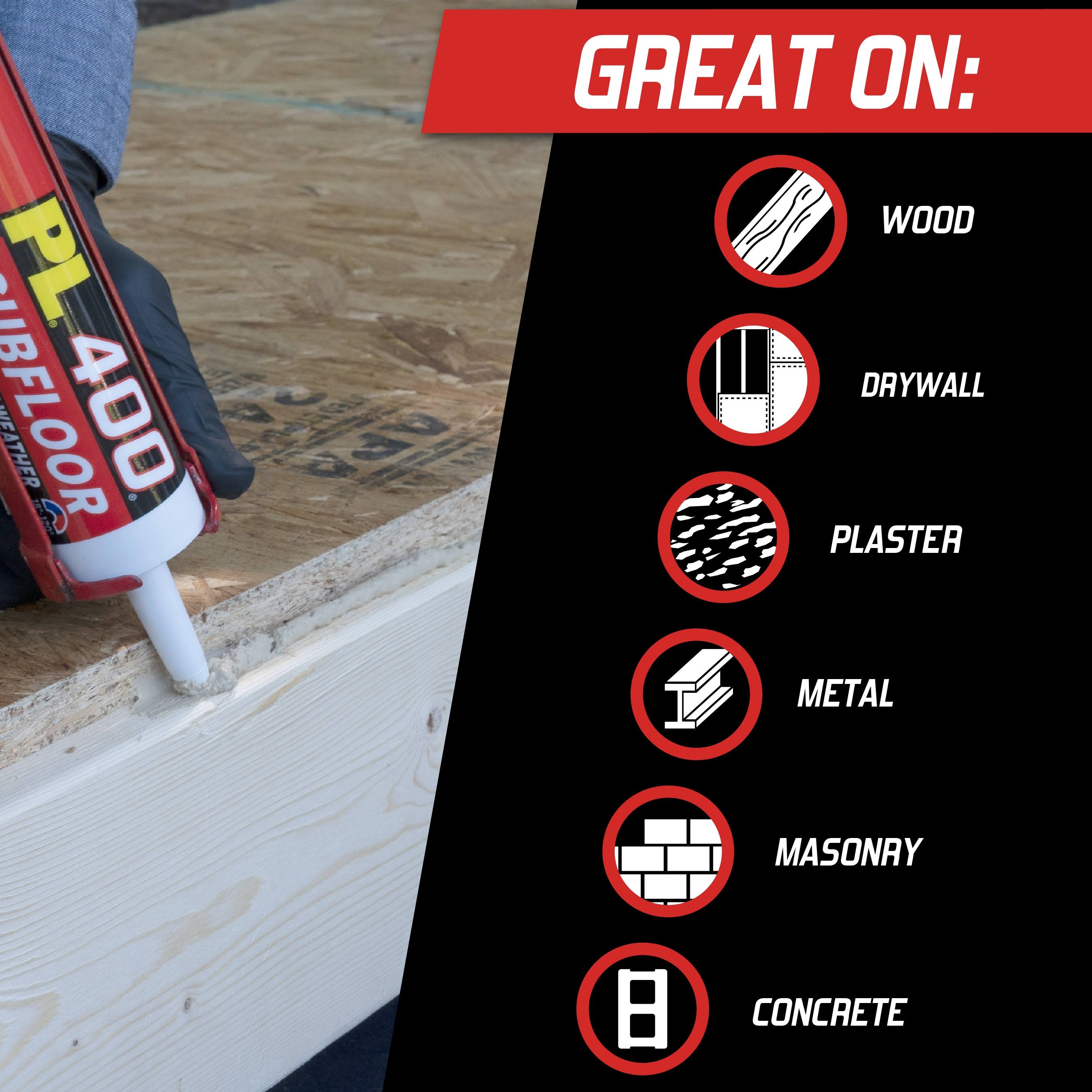 Loctite PL 400 10 fl oz Subfloor Construction Adhesive