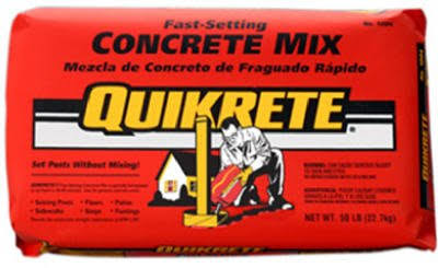 Quikrete 1004-50 Fast Setting Concrete Mix- 50 lb packet