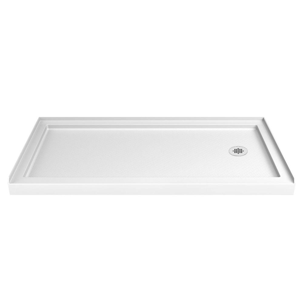 DreamLine Slimline 32 in. x 60 in. Single Threshold Shower Base Right Hand Drain DLT-1132602