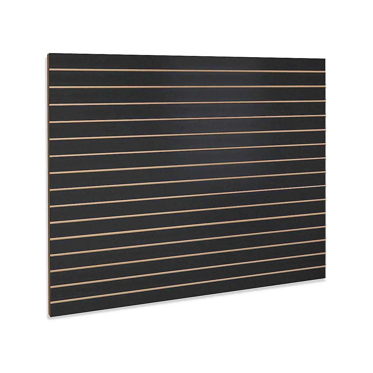 Slatwall Panels- 4 x 8', Black Melamine- Anchor Core- Pack of 2- H-4774BL