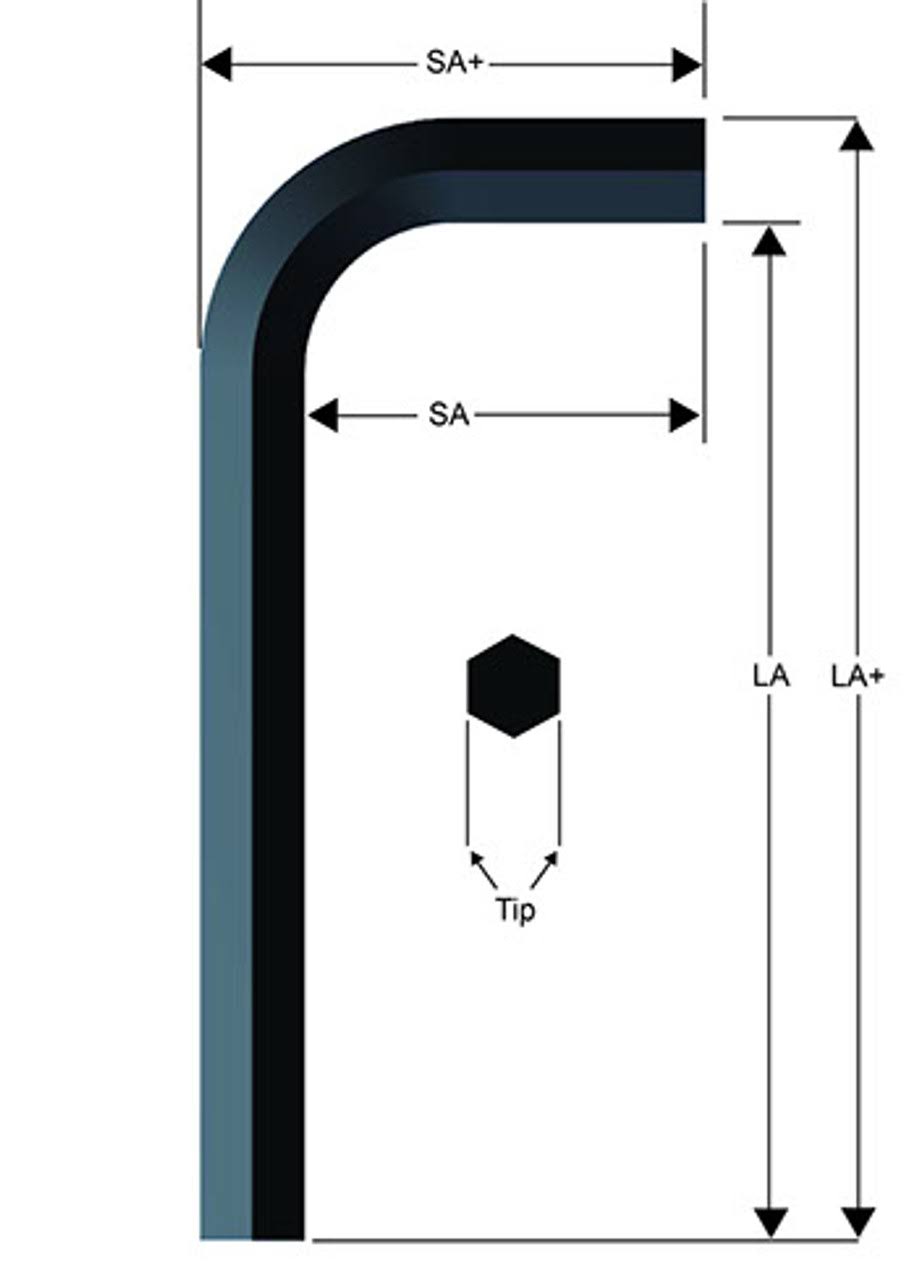 Eklind 14212 Hex Key L Long Arm 3/16