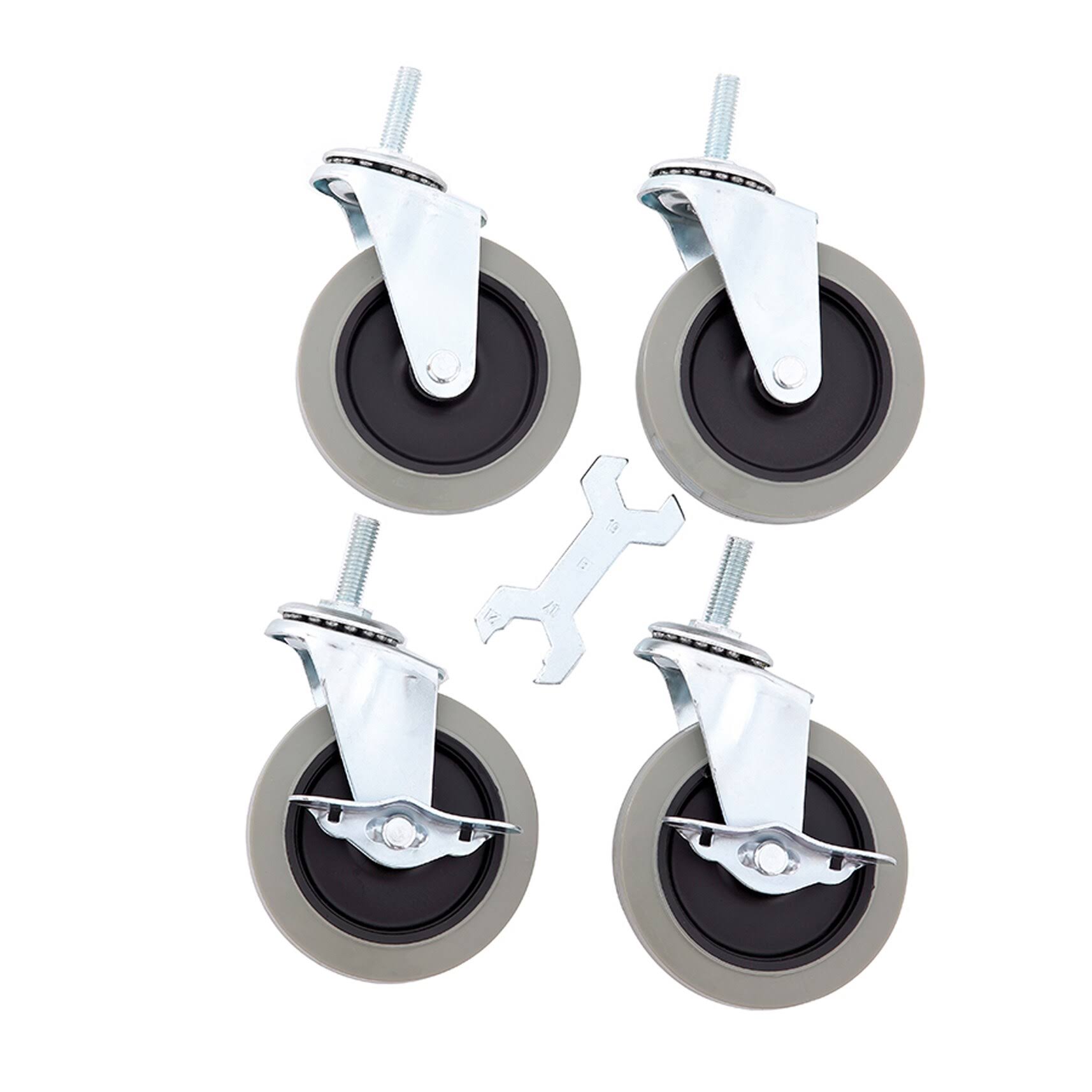Style Selections 4-Pack 4-in Rubber Swivel Caster LC4RC