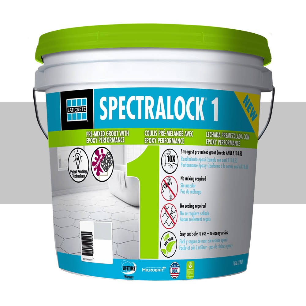 Laticrete SpectraLOCK 1 Pre-Mixed Grout- 1 Gallon- Smoke Grey
