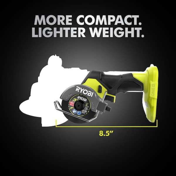 Ryobi One+ HP 18V Brushless Cordless Compact Cut-Off Tool (Tool Only) with Extra 3 in. Cut-Off Wheels (3-pack)