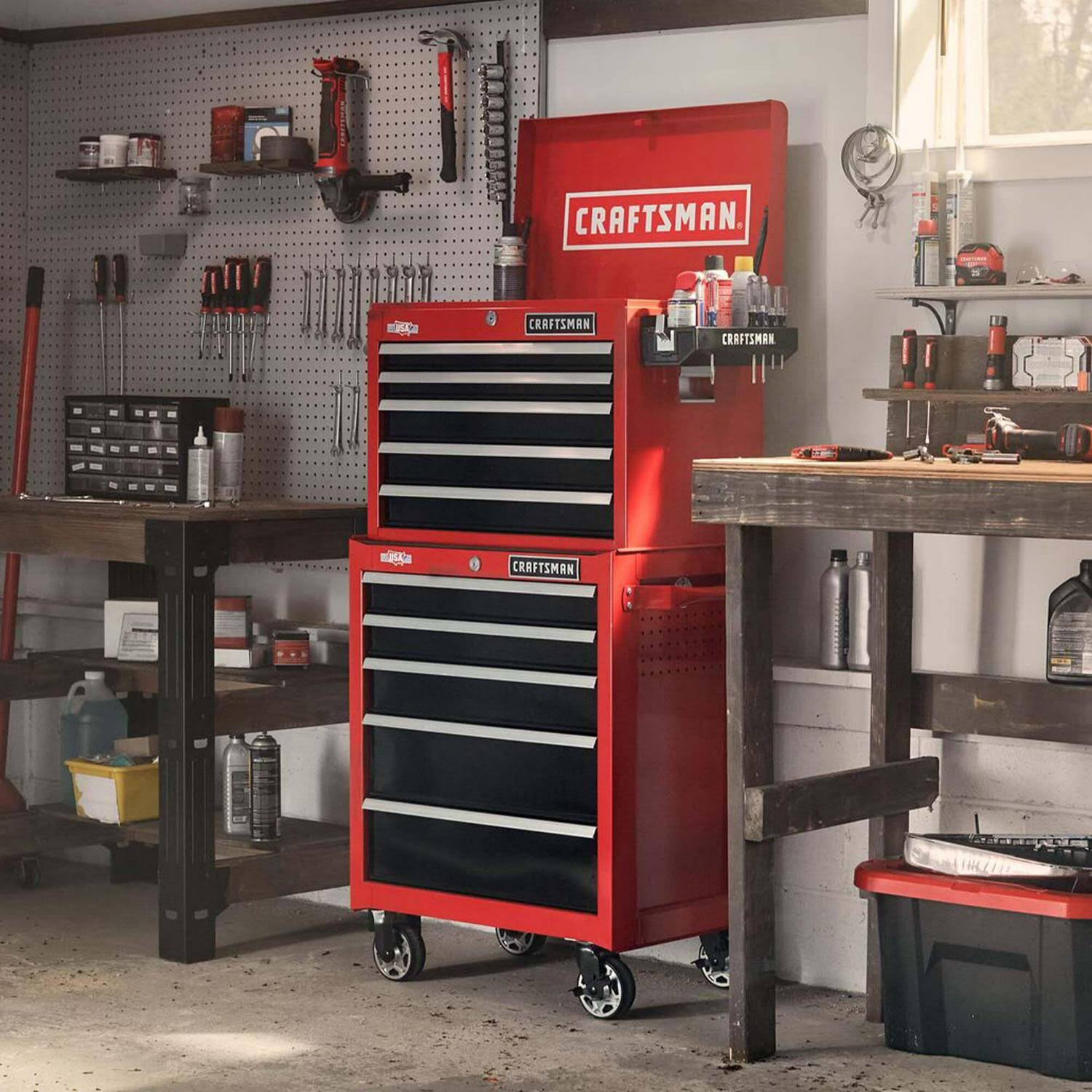 Craftsman 2000 Series 26-in 5-Drawer Chest- Red CMST98263RB