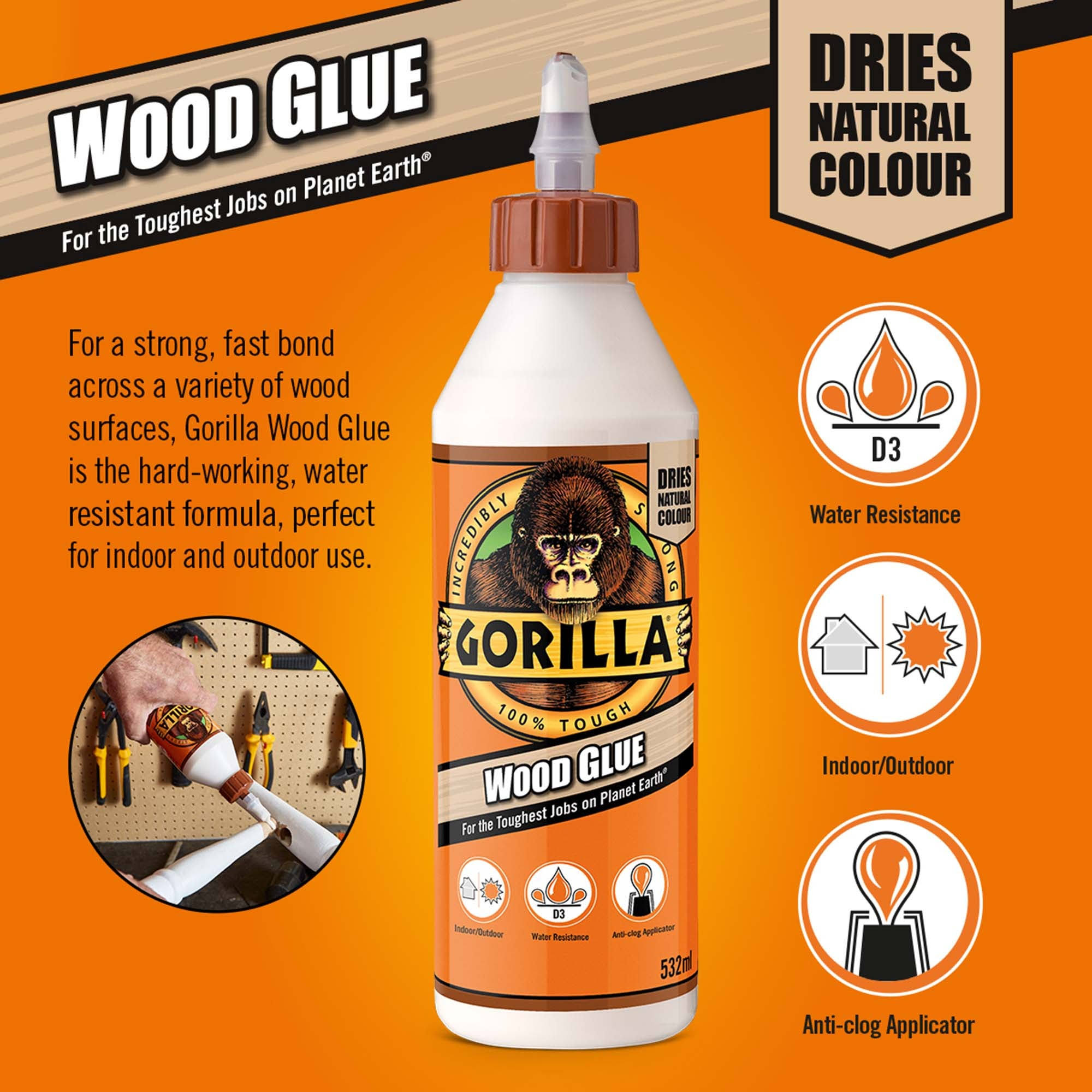 Gorilla Wood Glue 236 ml