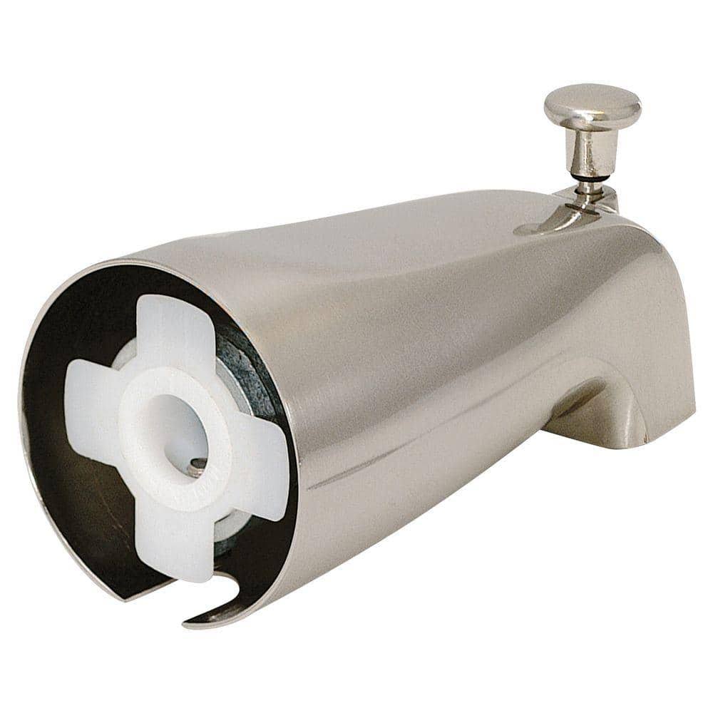 Ez-flo 15088 Slide-On Diverter Spout, Brushed Nickel