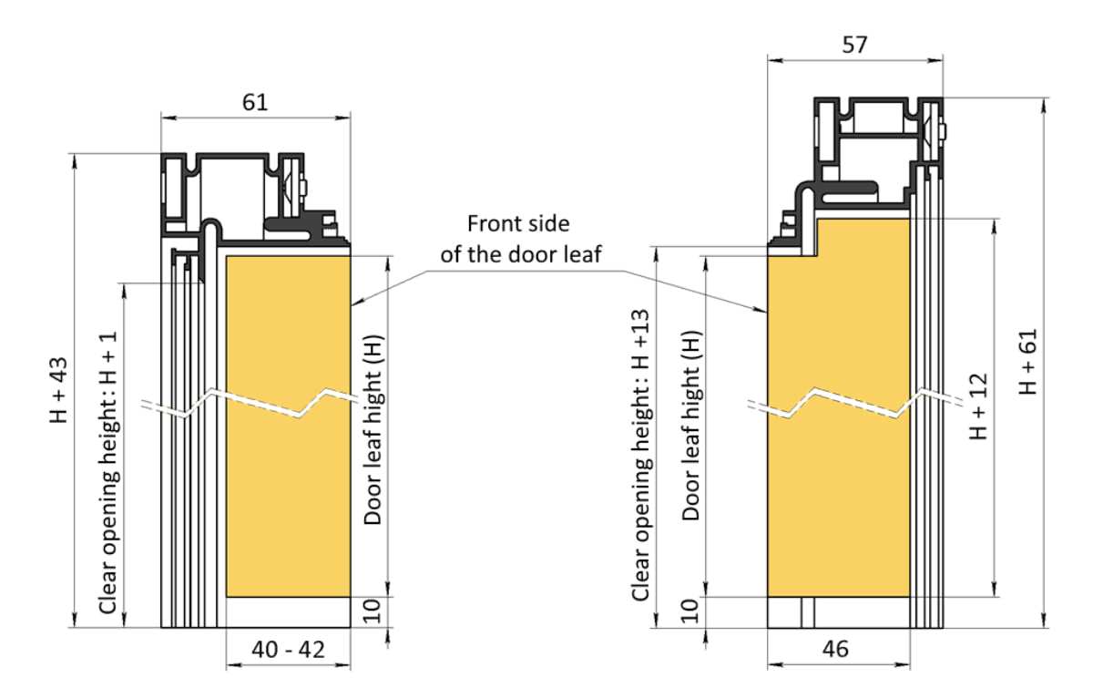 SARTODOORS Modern Solid Hidden Door with Handle | Planum 0010 Primed with Silver Hidden Frame 24