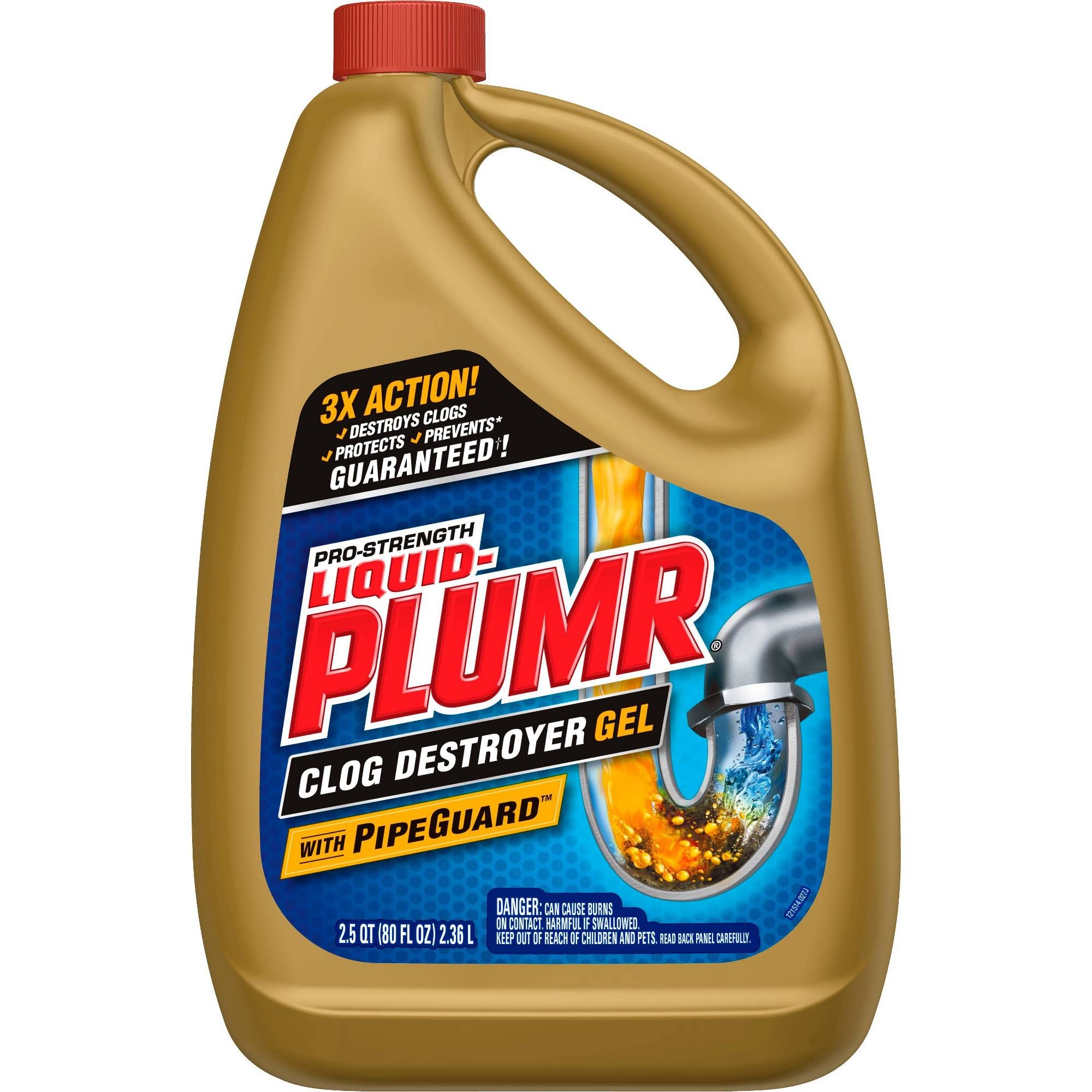 Liquid-Plumr Clog Destroyer Gel, Pro-Strength- 2.5 qt