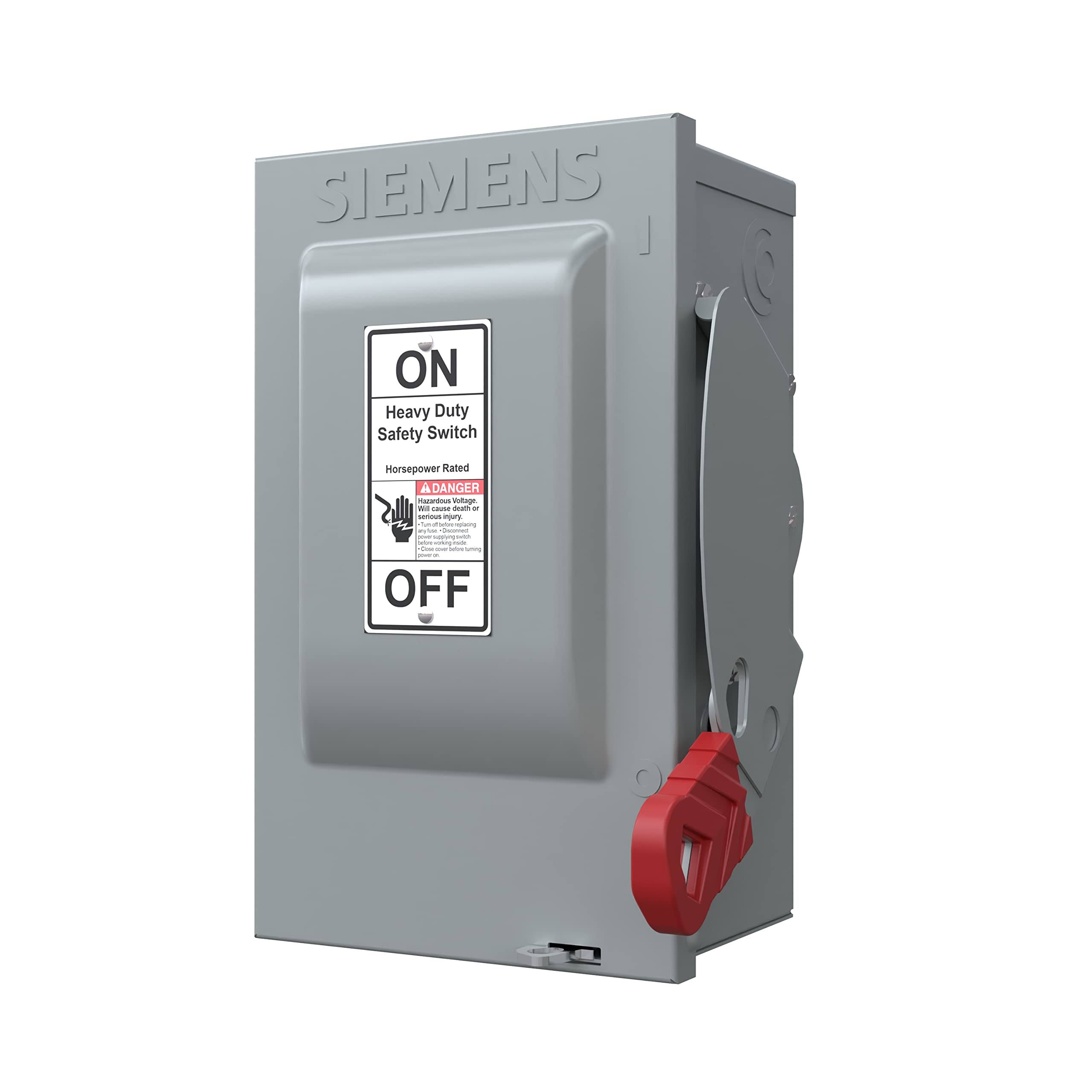 Siemens 3 Pole 3 Wire Non-Fused Heavy Duty Safety Switches- 30 Amp- 600 Volt