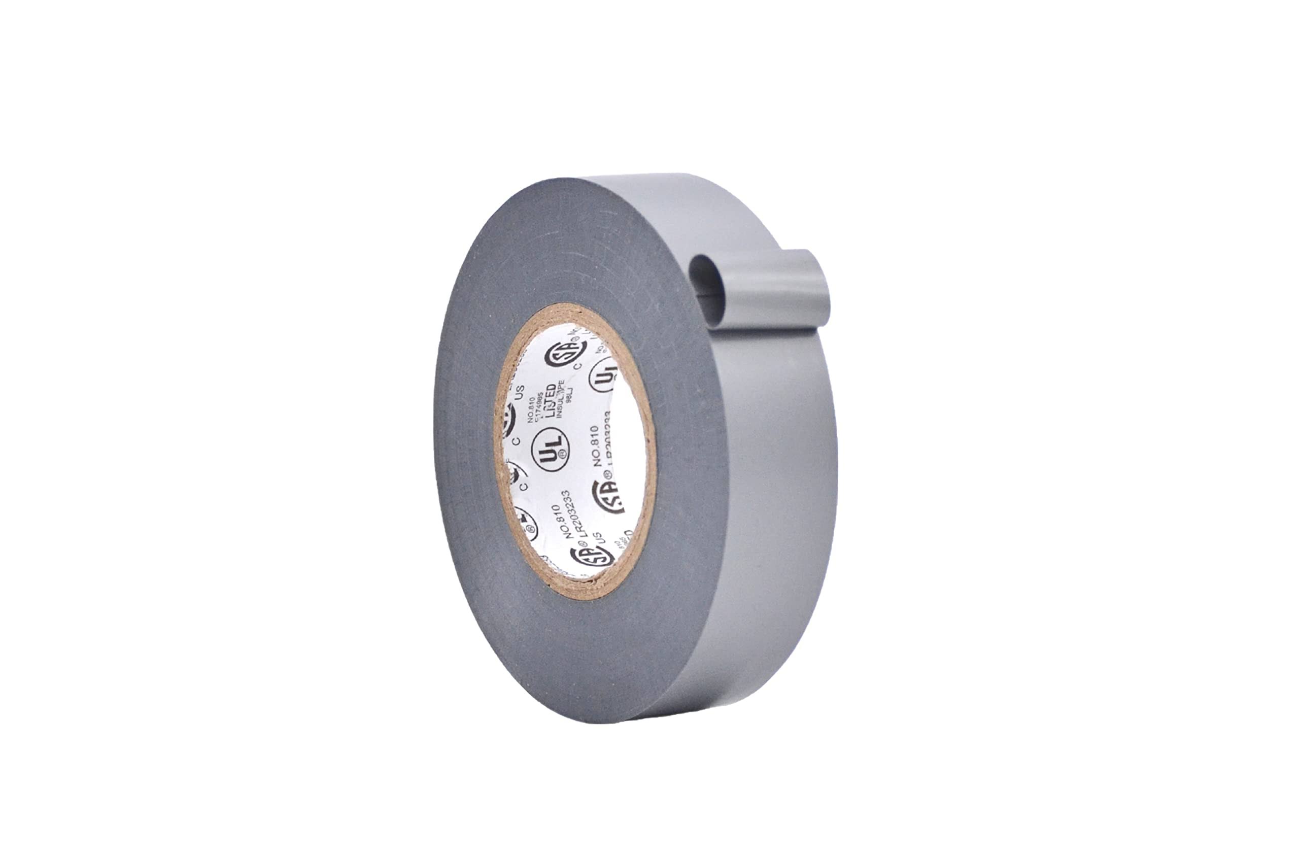 Wod EL-766AW Professional Grade General Purpose Gray Electrical Tape UL/CSA Listed Core. Utility Vinyl Rubber Adhesive Electrical Tape: 3/4in. x 66ft.