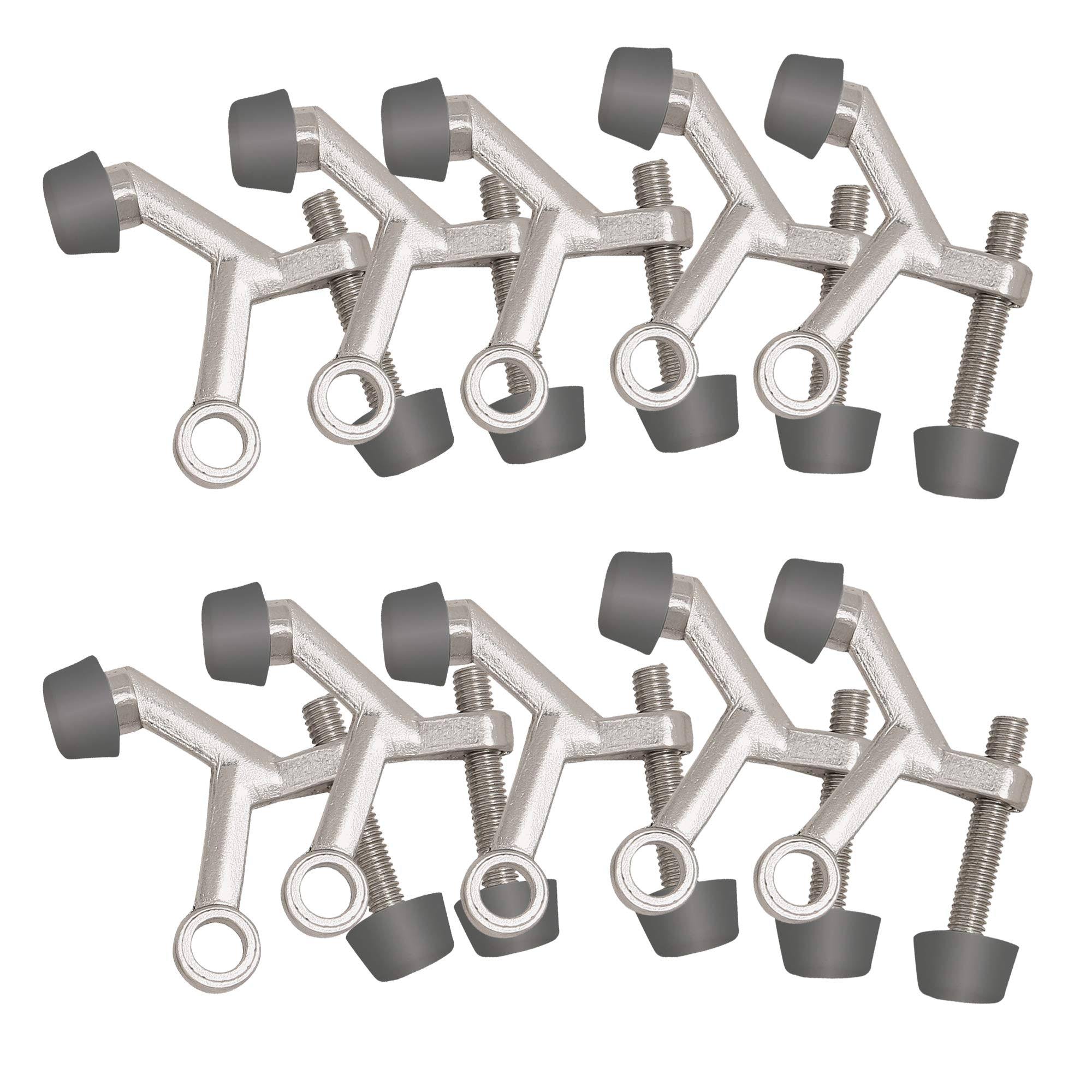 Design House 181784 Standard Hinge Pin Door Stop Satin Nickel 10-Pack