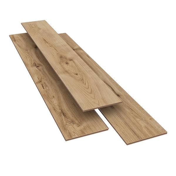 Echols Marsh Oak 12mm T x 7.56 in. W Waterproof Laminate Wood Flooring
