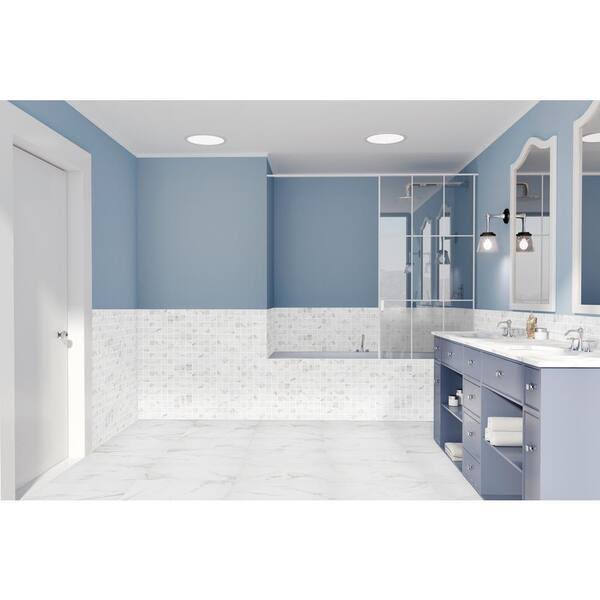Florida Tile Home Collection Michelangelo Calacatta Rectified 12 in. x 24 in. Matte Porcelain Floor and Wall Tile (133 Sq. ft./Pack)
