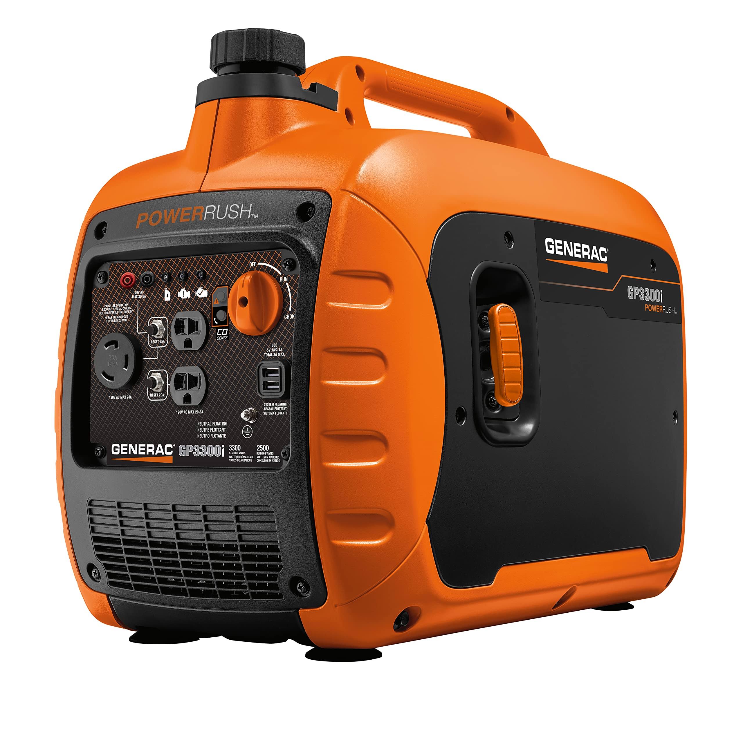 Generac GP3300i 3,300-Watt Gas-Powered Portable Inverter Generator