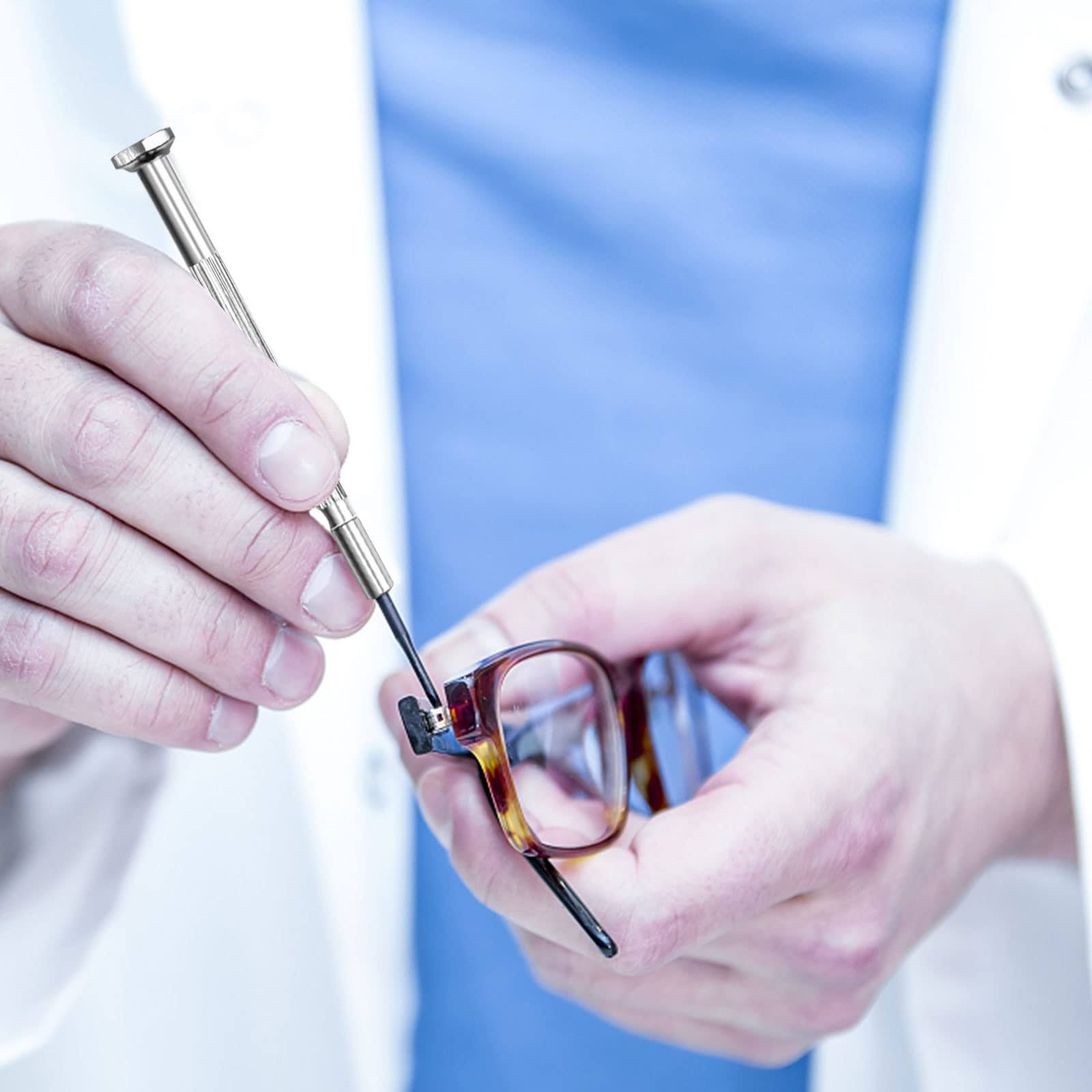 6pcs Mini Screwdriver Set, Precision Small Screwdriver Kit for Jewelry Repair, Watch Repair, Eyeglass Repair. Premium Eyeglass Screwdrivers with 6