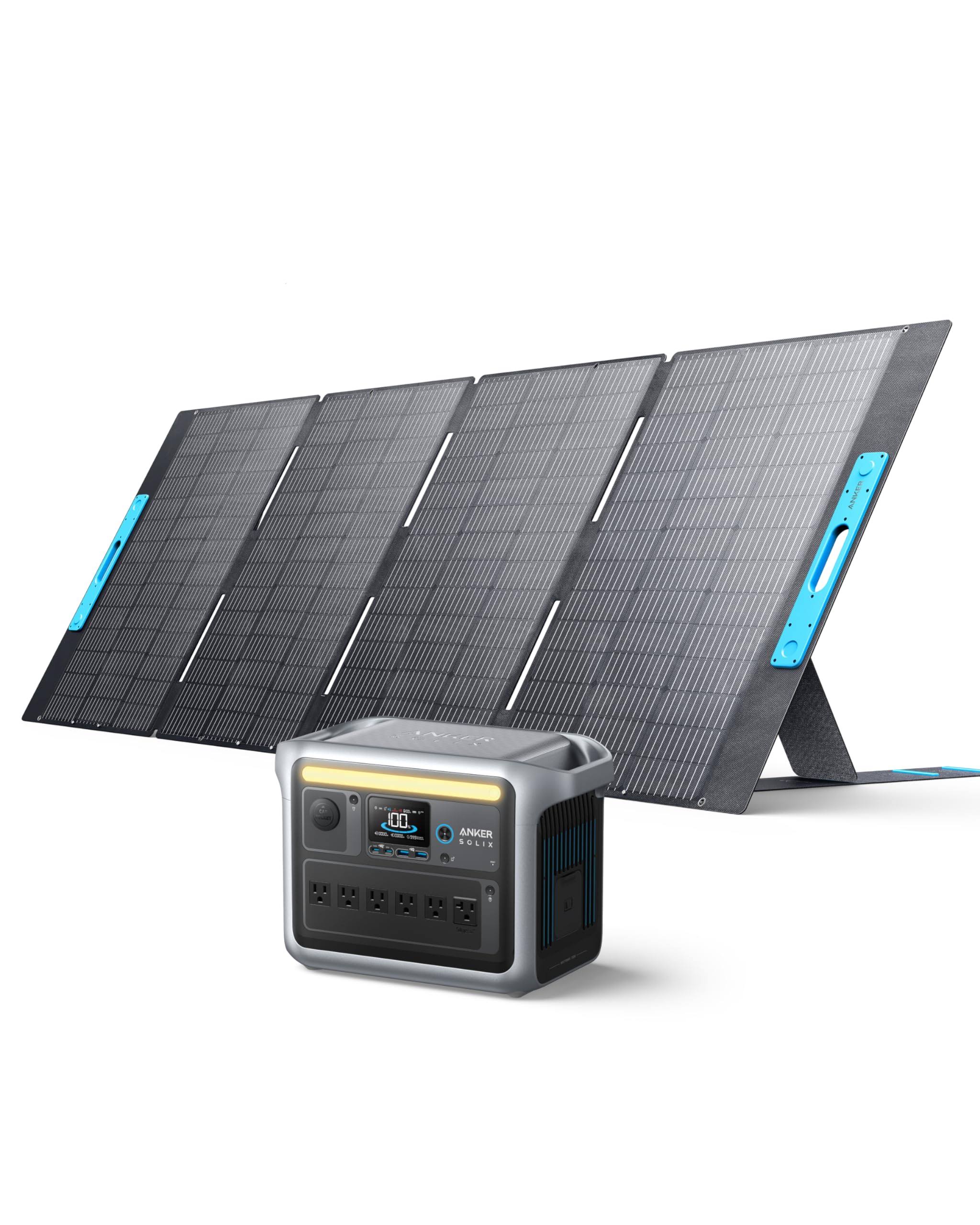 Anker SOLIX C1000 Portable Power Station (1056Wh | 1800W) with 400W Solar Panel