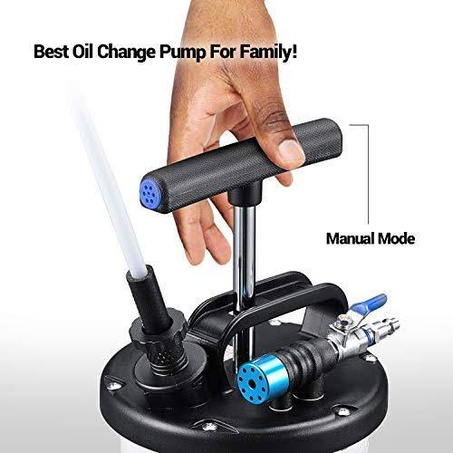 EWK Pneumatic/manual 6.5 Liter Oil Changer Vacuum Fluid Extractor Pump Tank Remover