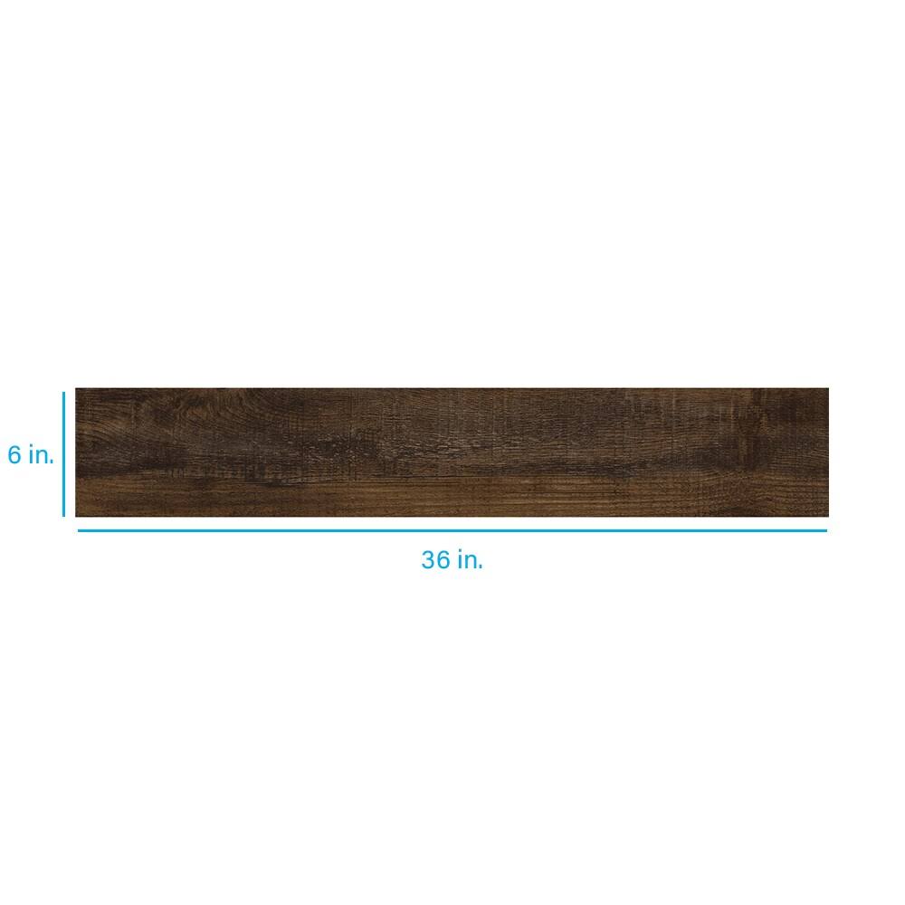 Style Selections Antique Woodland Oak 6-in x 36-in Water Resistant Peel and Stick Vinyl Plank Flooring (1.5-sq ft)