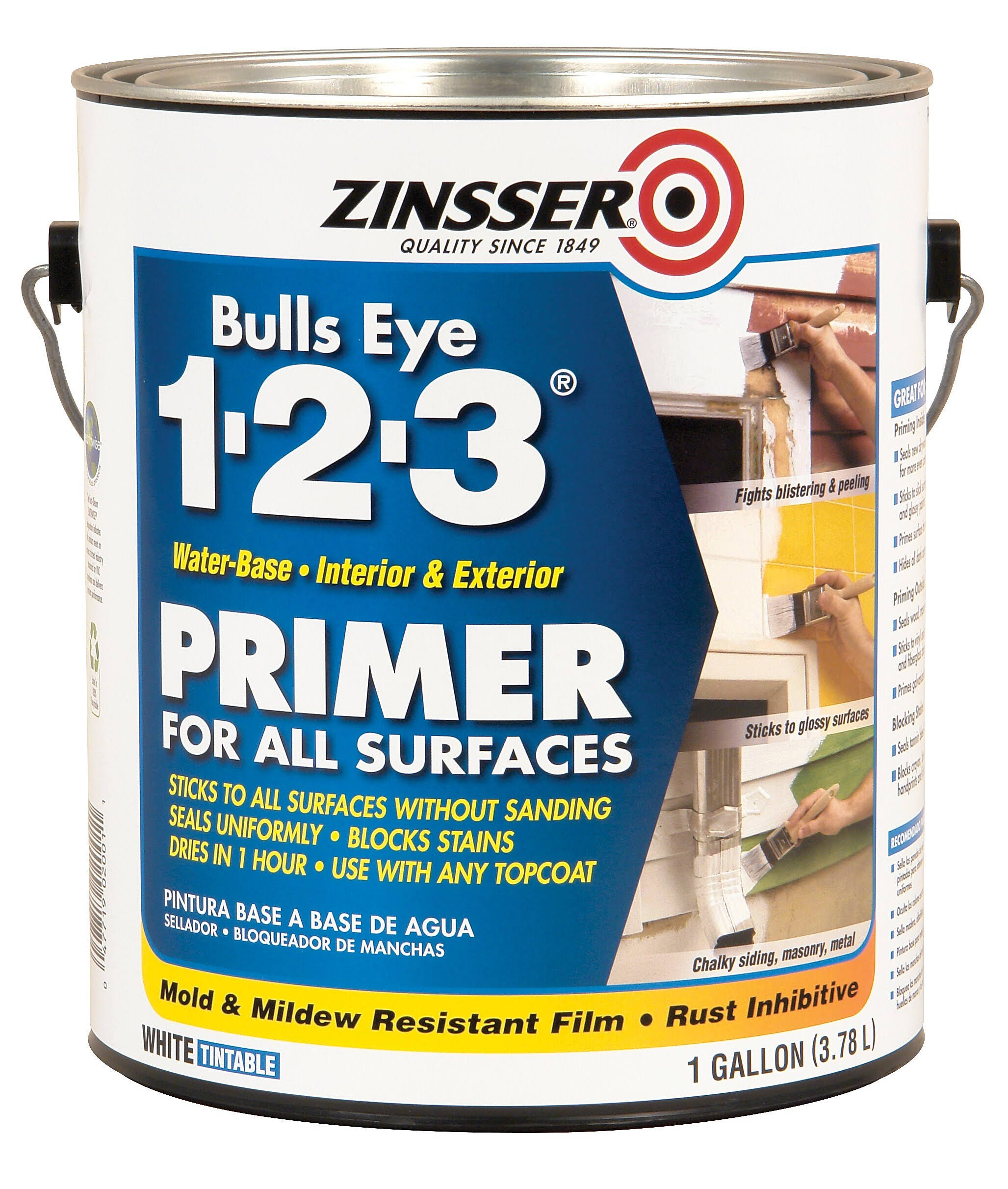 Zinsser Bulls Eye 1-2-3 Primer Sealer & Stain Killer- 1 gal can