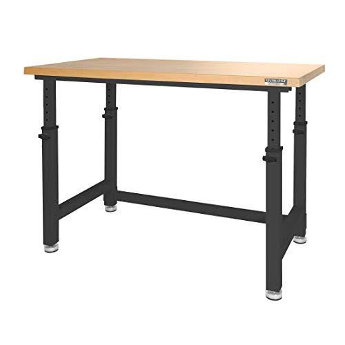 UltraHD Height Adjustable Heavy-Duty Wood Top Workbench