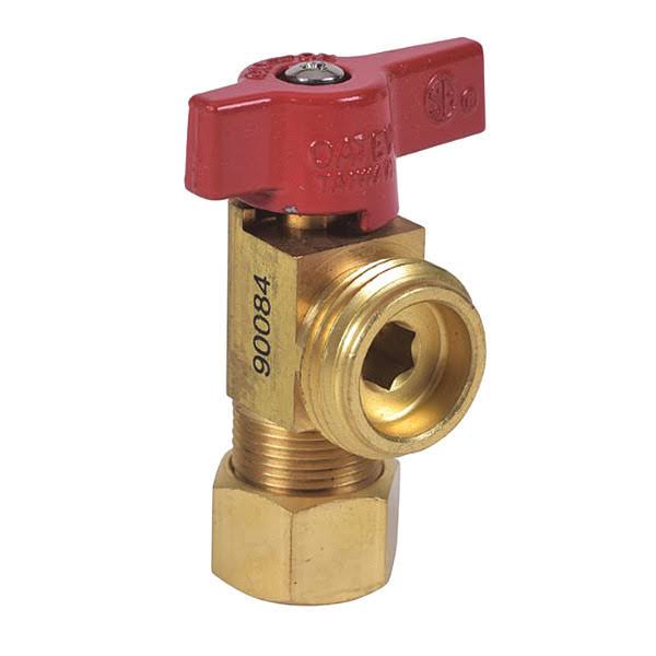 Oatey 38432 Valve-1/4 Turn, Short, W/uns, Red Nut