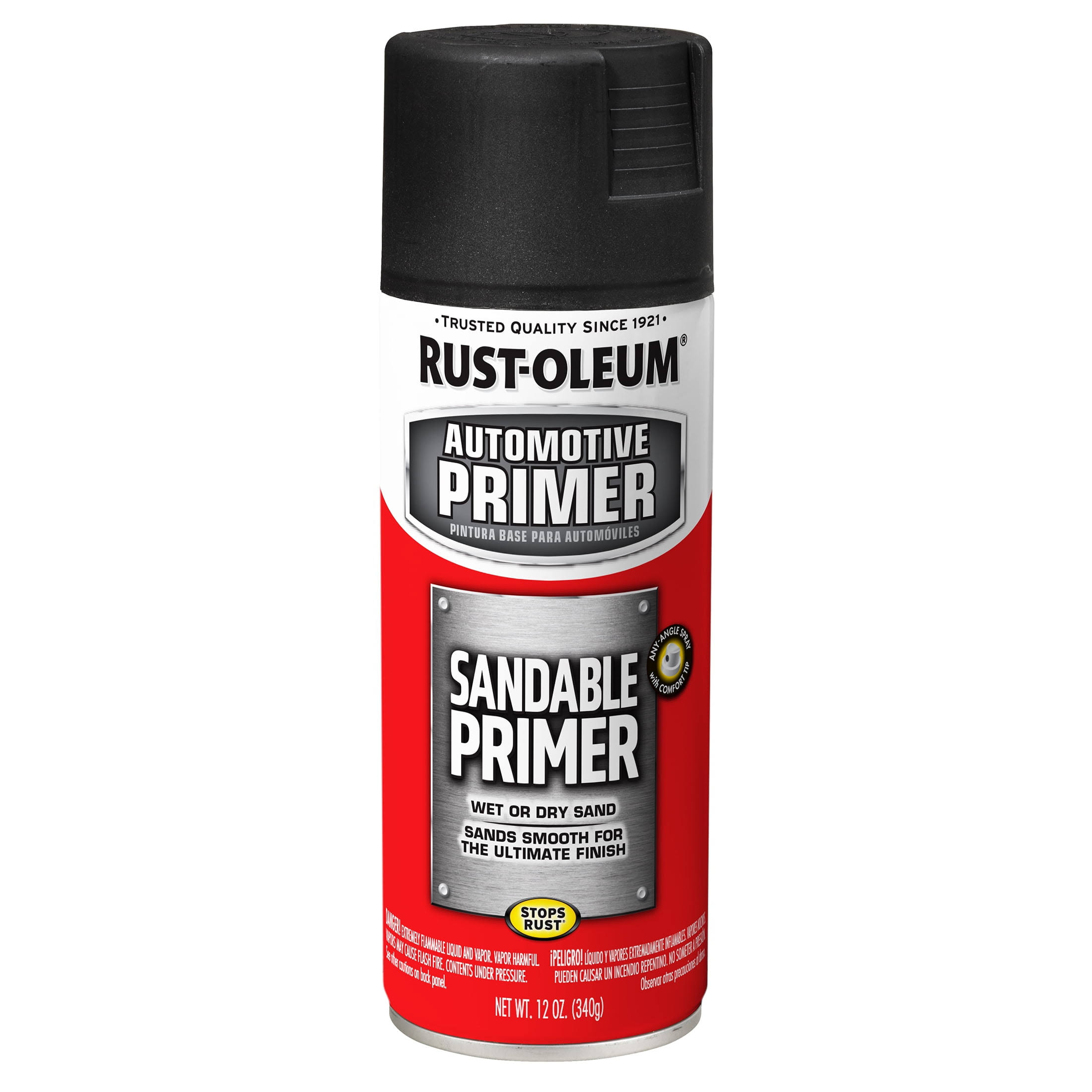 Rustoleum Sandable Auto Primer, Black- 12 oz can