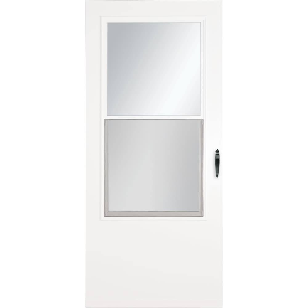 Larson 32-in x 81-in White Mid-View Storm Door | 59008031M